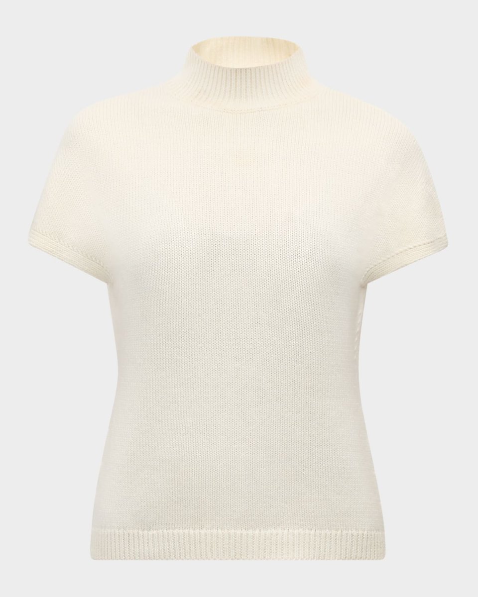 Mock-Neck Cashmere Sweater